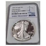 1 2022-W EAGLE ASE PF69 ULTRA CAMEO