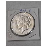 1 1922-S Peace Silver Dollar XF
