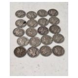 20 Mercury Dimes