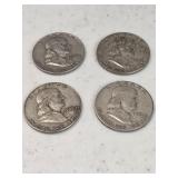 4 Franklin Halves