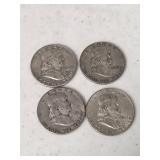 4 Franklin Halves