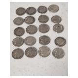 20 Silver Roosevelt Dimes