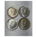 4 1964 Kennedy Halves