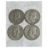 4 Franklin Halves