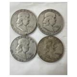 4 Franklin Halves
