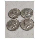 4 1964 Kennedy Halves