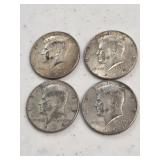 4 1964 Kennedy Halves