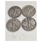 4 Walking Liverty Halves