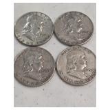 4 Franklin Halves