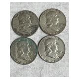 4 Franklin Halves