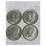 4 1964 Kennedy Halves