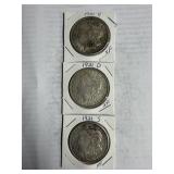 1 1921-PDS Morgan Silver Dollar Set XF