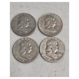 4 Franklin Halves