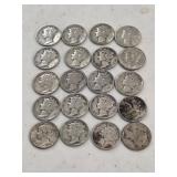 20 Mercury Dimes