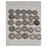 25 Mercury Dimes