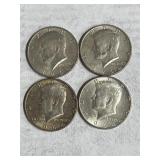 4 1964 Kennedy Halves