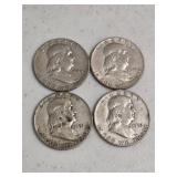 4 Franklin Halves