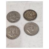 4 Franklin Halves