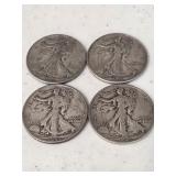 4 Walking Liverty Halves