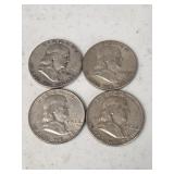 4 Franklin Halves