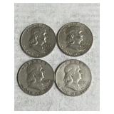 4 Franklin Halves