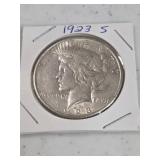 1 1923-S Peace Silver Dollar XF