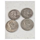 4 Franklin Halves