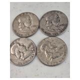 4 Franklin Halves