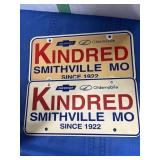 Two Dealer Advertising Plates -see picture