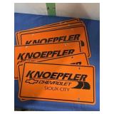 Seven Dealer Advertising Plates -see picture