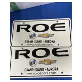 Two Dealer Advertising Plates -see picture