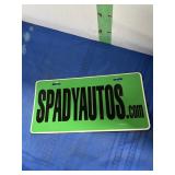 One Dealer Advertising Plates -see picture