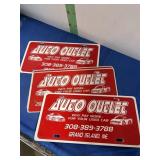 Four Dealer Advertising Plates -see picture