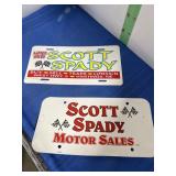 Two Dealer Advertising Plates -see picture