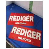 Five Dealer Advertising Plates -see picture