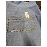 SMALL CHAIN LINK LICENSE PLATE BRACKET