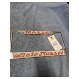 MAZZEI LICENSE PLATE BRACKET METAL