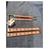 2-KINMAN GI LICENSE PLATE BRACKET METAL