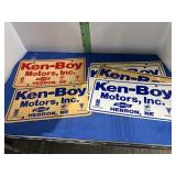 Nine Dealer Advertising Plates -see picture