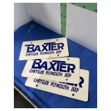 Three Dealer Advertising Plates -see picture