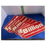 Eight Dealer Advertising Plates -see picture