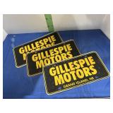 Three Dealer Advertising Plates -see picture