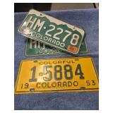 3-COLORADO METAL PLATES