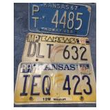 6-MISC KANSAS METAL PLATES