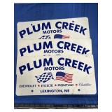 Three Dealer Advertising Plates -see picture