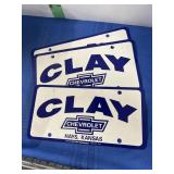 Three Dealer Advertising Plates -see picture
