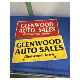 Two Dealer Advertising Plates -see picture