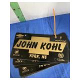 Ten Dealer Advertising Plates -see picture