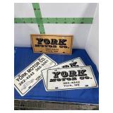 Four Dealer Advertising Plates -see picture