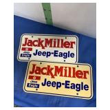 Two Dealer Advertising Plates -see picture